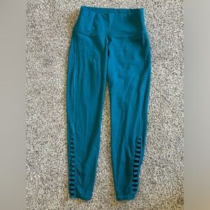 Old navy teal cotton material leggings
